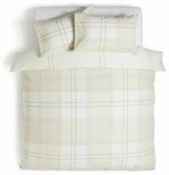 Habitat Check Neutral Bedding Set - Single -Bed Linings Sales Store 8348829 R Z002A