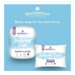 Slumberdown Summer Cool 4.5 Tog Duvet - Single -Bed Linings Sales Store 8356756 R Z009A