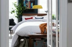 Habitat Pure Cotton 200TC White Bedding Set - Double -Bed Linings Sales Store 8376994 R Z002C