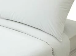 Habitat Pure Cotton 200TC White Bedding Set - Double -Bed Linings Sales Store 8376994 R Z003A