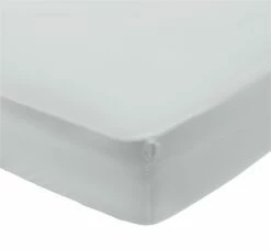 Habitat Egyptian Cotton 400TC Plain Grey Fitted Sheet-Single