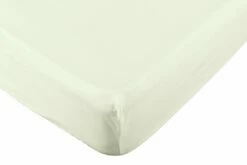 Habitat Pure Cotton 200TC Cream Fitted Sheet - Single