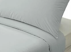 Habitat Pure Cotton 200TC Grey Bedding Set - Double -Bed Linings Sales Store 8478139 R Z003A