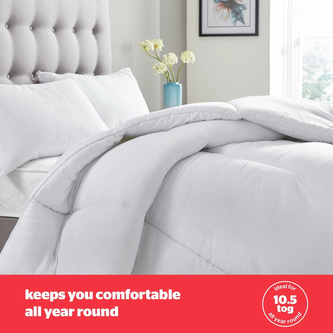 Silentnight Bounceback 10.5 Tog Duvet - Single 5 Silentnight Bounceback 10.5 Tog Duvet - Single - Image 5