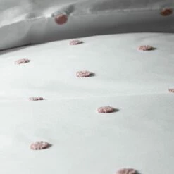 Habitat Tufted Spot Blush Pink Bedding Set - Single -Bed Linings Sales Store 8741897 R Z004A