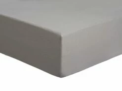 Habitat Cotton Brushed Grey Fitted Sheet - Toddler