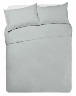 Habitat Cotton Anti Microbial Dove Grey Bedding Set-Kingsize
