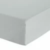 Habitat Cotton Rich Plain Dove Grey Flat Sheet - Single