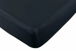 Best Seller 15 Habitat Pure Cotton 200TC Navy Fitted Sheet - Double