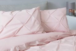 Habitat Hadley Pintuck Blush Pink Bedding Set - Double -Bed Linings Sales Store 9161397 R Z004A