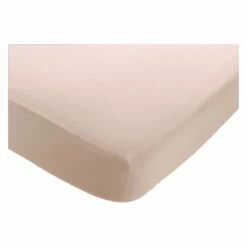 Habitat Washed Plain Pink Fitted Sheet - Double