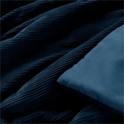 Habitat Studio Ribbed Throw - Navy Blue -Bed Linings Sales Store 9244001 R Z002A