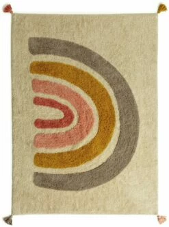 Habitat Kids Rainbow Tufted Flatweave Cotton Rug -120x170cm