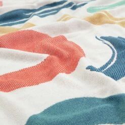 Habitat Studio Squiggle Cotton Throw - Multicoloured -Bed Linings Sales Store 9340541 R Z003A