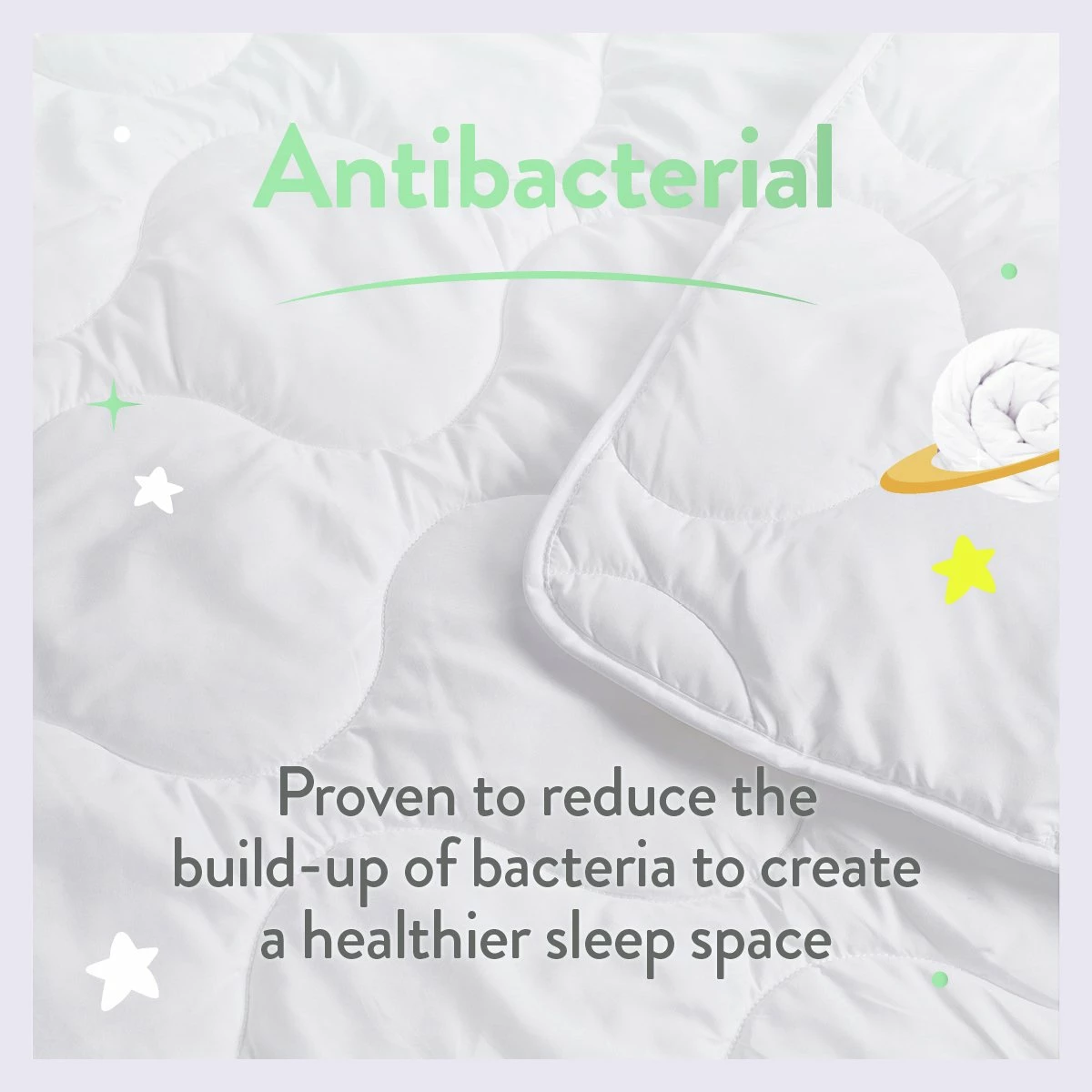 Slumberdown Anti Bacterial 4 Tog Kids Duvet - Toddler 7 Slumberdown Anti Bacterial 4 Tog Kids Duvet - Toddler - Image 7