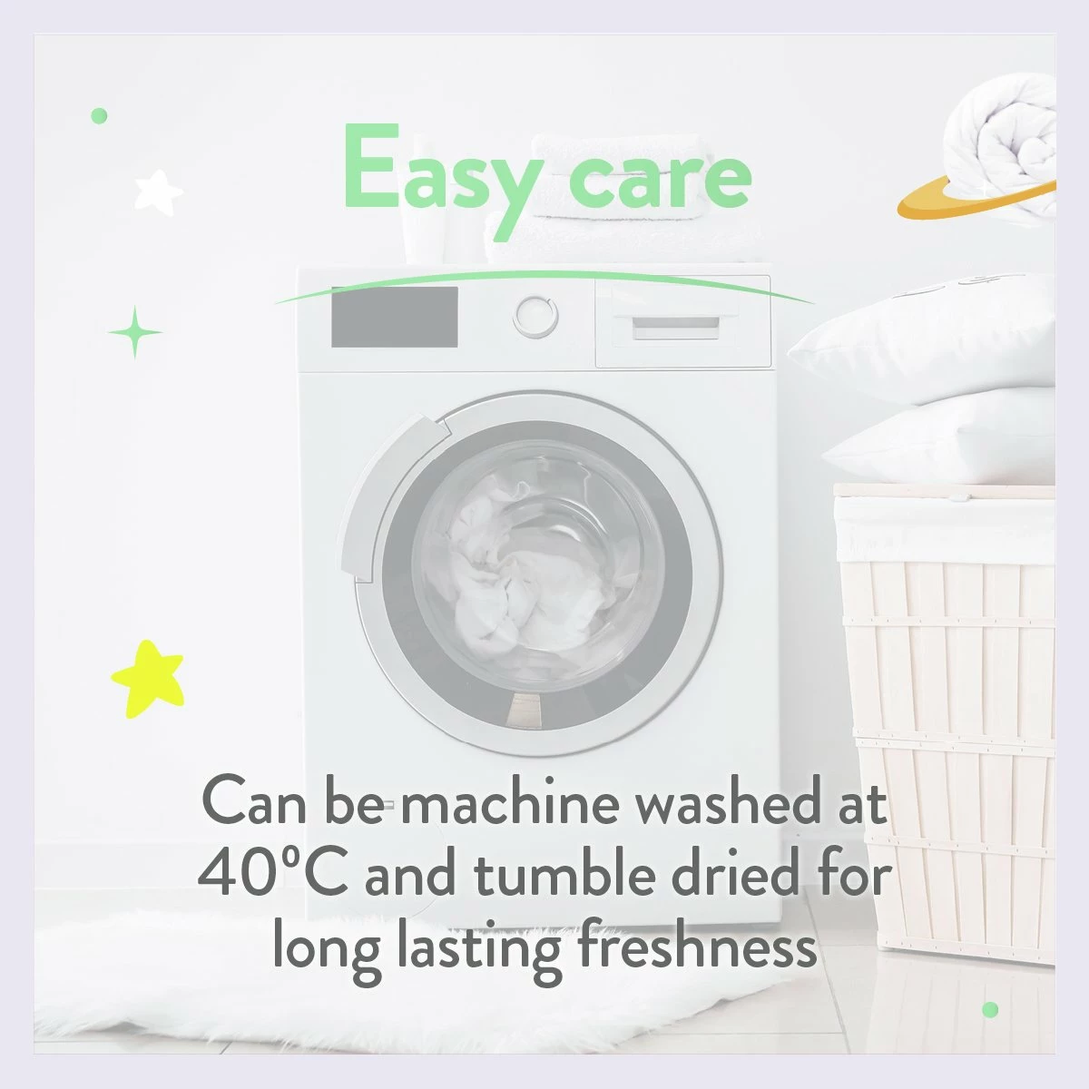 Slumberdown Anti Bacterial 4 Tog Kids Duvet - Toddler 13 Slumberdown Anti Bacterial 4 Tog Kids Duvet - Toddler - Image 13