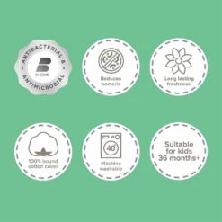 Slumberdown Anti Bacterial 4.5 Tog Kids Duvet - Single -Bed Linings Sales Store 9379392 R Z009A