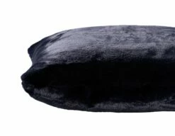 Habitat Plain Faux Fur Cushion - Navy - 43x43cm -Bed Linings Sales Store 9393804 R Z004A