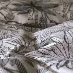Habitat Cotton Jungle Black & White Bedding Set - Single -Bed Linings Sales Store 9408579 R Z006A