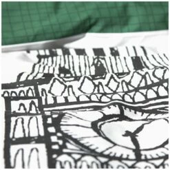 Habitat London Skyline Print Black &White Bedding Set-Single -Bed Linings Sales Store 9511026 R Z006A