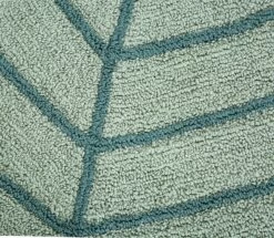 Habitat Kids Leaf Shaped Rug - Green - 80x110cm -Bed Linings Sales Store 9517367 R B001