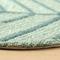 Habitat Kids Leaf Shaped Rug - Green - 80x110cm -Bed Linings Sales Store 9517367 R Z002C