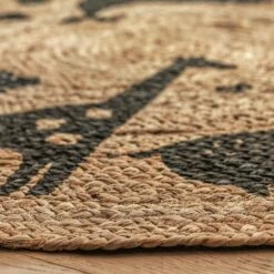 Habitat Kids Animal Abstract Jute Circle Rug - Natural 6 Habitat Kids Animal Abstract Jute Circle Rug - Natural -Bed Linings Sales Store 9517374 R Z002C