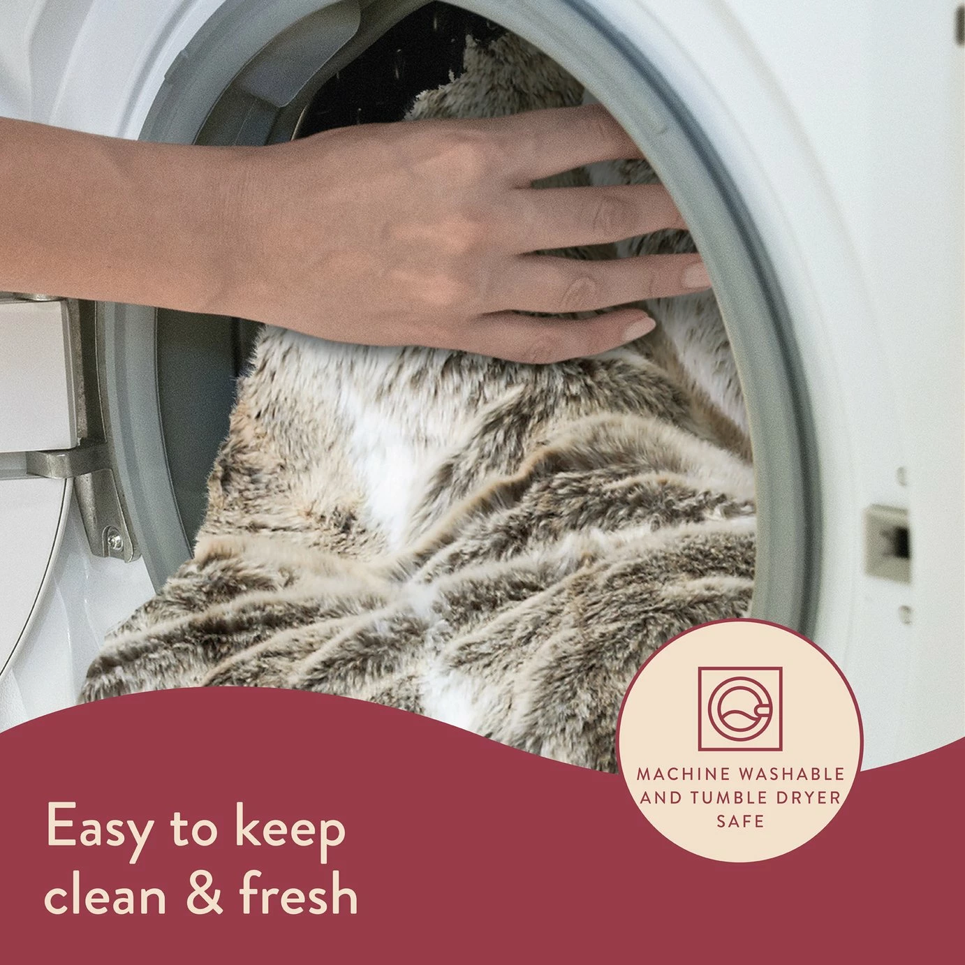 Dreamland Luxury Faux Fur Husky Heated Throw - Large 5 Dreamland Luxury Faux Fur Husky Heated Throw - Large - Image 5