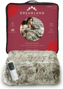 Dreamland Luxury Faux Fur Husky Heated Throw - Large 15 Dreamland Luxury Faux Fur Husky Heated Throw - Large -Bed Linings Sales Store 9522204 R Z007A