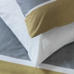 Habitat Country Block Stripe Grey Bedding Set - Single -Bed Linings Sales Store 9528741 R Z002C