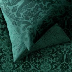 Habitat Floral Cheetah Print Green Bedding Set - Single -Bed Linings Sales Store 9531422 R Z002C