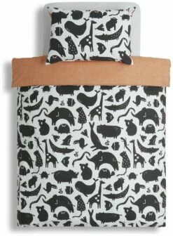 Habitat Kids Pure Cotton Twin Pack Bedding Set - Toddler -Bed Linings Sales Store 9536551 R Z002A