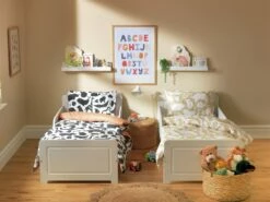 Habitat Kids Pure Cotton Twin Pack Bedding Set - Toddler -Bed Linings Sales Store 9536551 R Z007A