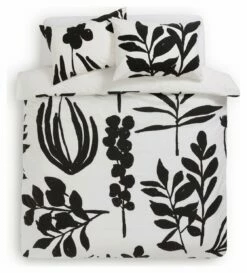 Habitat Cotton Floral Black & White Bedding Set - Double -Bed Linings Sales Store 9547791 R Z002A