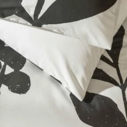 Habitat Cotton Floral Black & White Bedding Set - Double -Bed Linings Sales Store 9547791 R Z003A