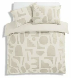 Habitat Velvet Panel Jacquard Shapes Bedding Set - Single -Bed Linings Sales Store 9548446 R Z002A