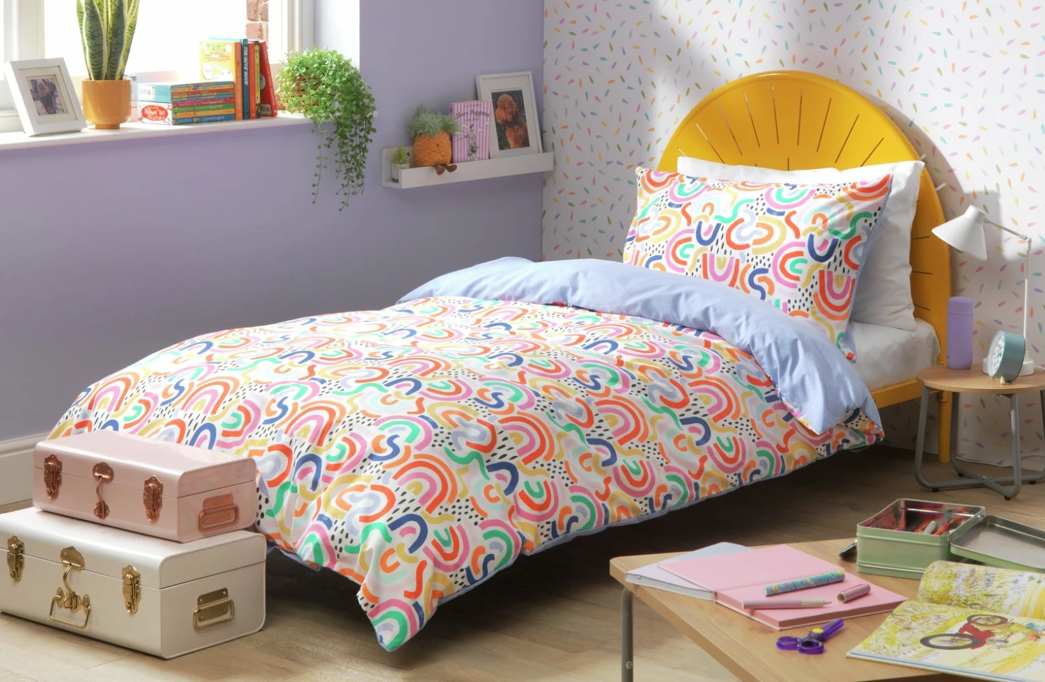 Habitat Kids Rainbow Brights Bedding Set - Single 6 Habitat Kids Rainbow Brights Bedding Set - Single - Image 6
