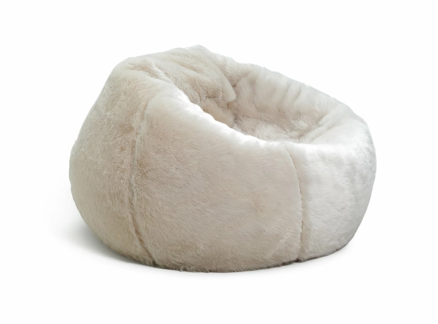 Kaikoo Ayrton Fur Beanbag- Cream 3 Kaikoo Ayrton Fur Beanbag- Cream - Image 3