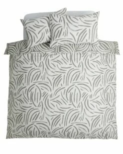 Habitat Scandi Mark Making Grey Bedding Set - Single -Bed Linings Sales Store 9557561 R Z004A