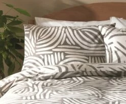 Habitat Scandi Mark Making Grey Bedding Set - Single -Bed Linings Sales Store 9557561 R Z005A