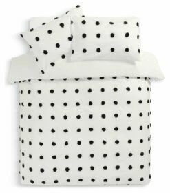 Habitat Cotton Tufted Spot White & Black Bedding Set -Single 8 Habitat Cotton Tufted Spot White & Black Bedding Set -Single -Bed Linings Sales Store 9560651 R Z002A