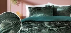 Habitat Feather Velvet Green Bedding Set - Double 10 Habitat Feather Velvet Green Bedding Set - Double -Bed Linings Sales Store 9564798 R Z004A