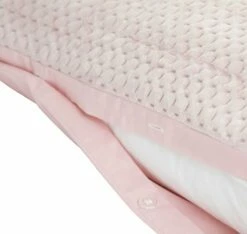 Habitat Pinsonic Velvet Plain Pink Bedding Set - Double -Bed Linings Sales Store 9570311 R Z004A
