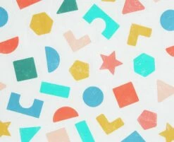 Habitat Kids Colourful Shapes 2 Pack Fitted Sheets - Cot -Bed Linings Sales Store 9571310 R B002