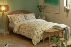 Habitat Scandi Floral Yellow & White Bedding Set - Single