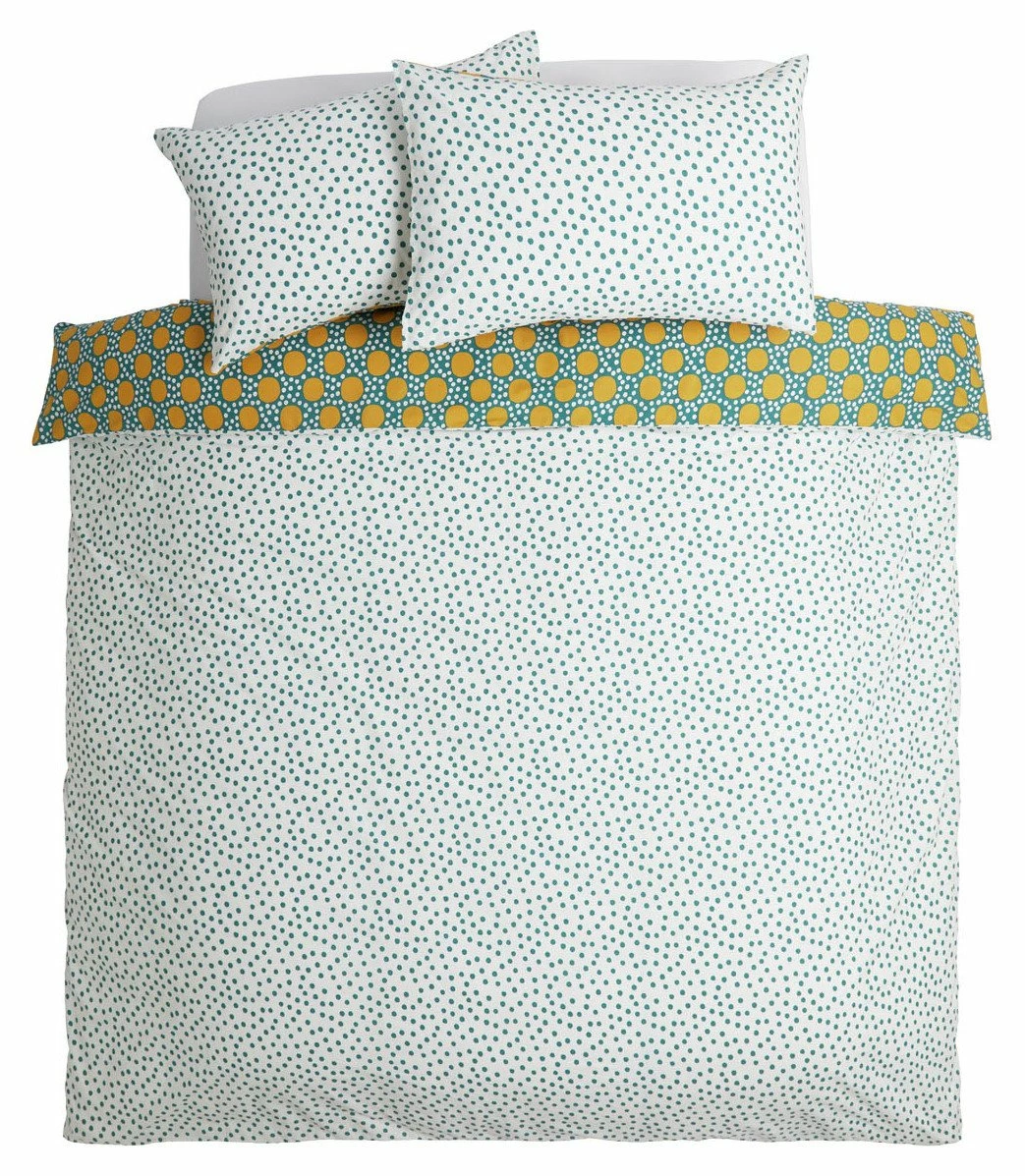 Habitat Sunburst Geo Green & Mustard Bedding Set - Single 5 Habitat Sunburst Geo Green & Mustard Bedding Set - Single - Image 5