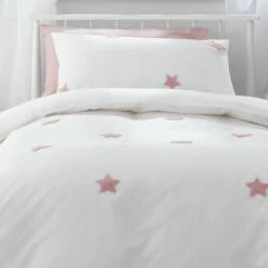 Habitat Tufted Star Pink Kids Bedding Set - Single