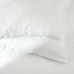 Habitat Seersucker Plain White Bedding Set - Single -Bed Linings Sales Store 9598733 R Z003A