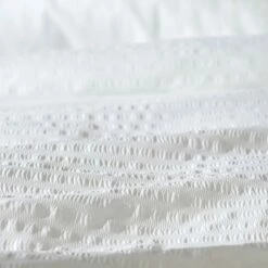 Habitat Seersucker Plain White Bedding Set - Single -Bed Linings Sales Store 9598733 R Z005A