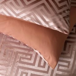 Habitat Geo Velvet Blush Pink Bedding Set - Single -Bed Linings Sales Store 9602447 R Z003A